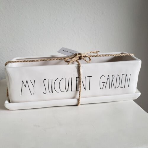 New Rae Dunn My Succulent Garden Ceramic Planter Rare HTF Spring 2021 - 第 1/1 張圖片