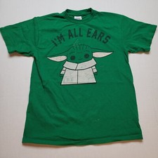 Baby Yoda T-Shirt Youth M I'm All Ears Star Wars 18
