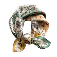 100 Mulberry Silk Scarfs Small Square Scarf 21" x 21" Neck Scarf Breathable ...