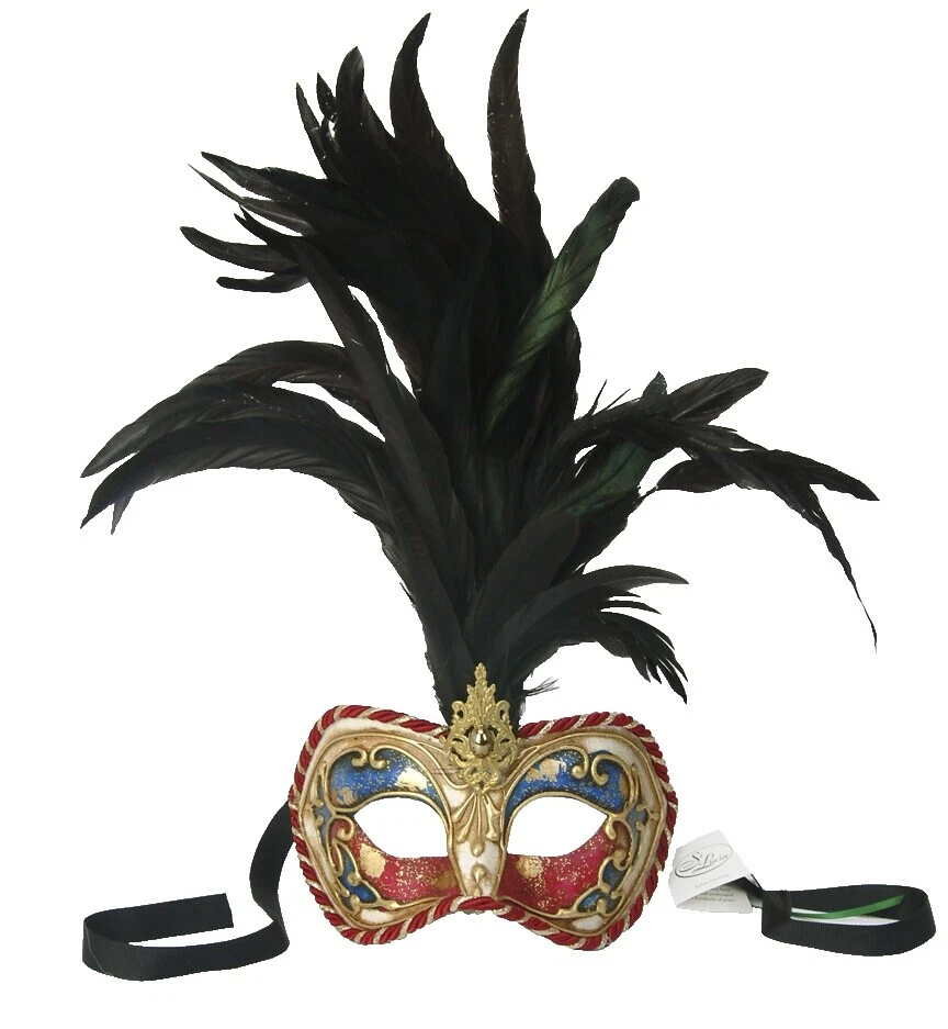 Máscara de plumas Disfraz Multicolor máscaras y antifaces