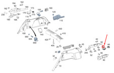 MERCEDES-BENZ GLE W167 Gep&auml;ckraumverkleidung Lautsprecher links A1678202801