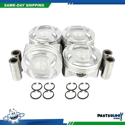DNJ P229C Standard size Complete Piston Set For 08-11 Honda 2.4L DOHC