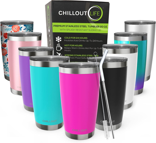 20 Oz Stainless Steel Tumbler with Lid - Double Wall Vacuum Insulated Coffee Mug - Picture 12 of 12