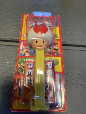PEZ Spender Super Mario, Toad in Originalverpackung, Nintendo Candy Dispenser