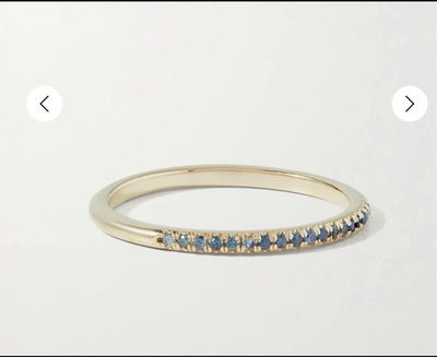 #ad Stone and Strand 14ct sapphire Ring Size 5 GBP 149.00