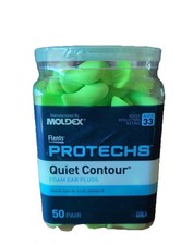 Flents Protechs Quiet Contour Foam Ear Plugs 50 Pair Green Sleeping Concerts