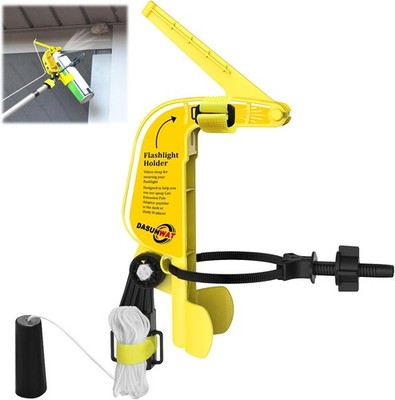 Spray Can Extension Pole Adaptor, Adjustable Bracket for Long Range Spraying