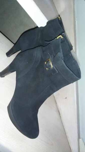 Women UNICE Ankle Boots Black Suede 40