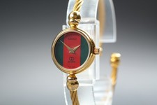 [Exc+5] GUCCI 2047L Gold Sherry Line Quartz Women's Vintage Watch From Japan