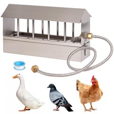 Automatic Chicken Waterer Stainless Steel Chicken Water Feeder Pigeon Water D...