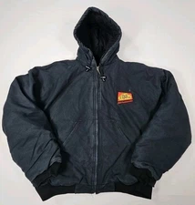 Vintage WearGuard Steelguard Duck Canvas Jacket Mens XL Hooded Lined Workwear 