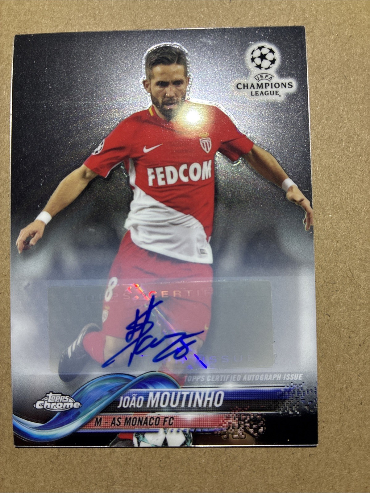 2017-18 Topps Chrome UCL - Joao Moutinho #26 Autographs (AU)