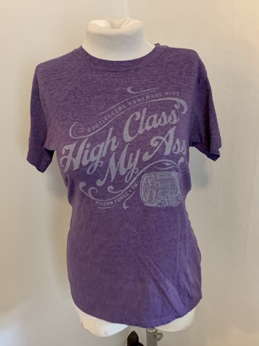 Bootleggers Homemade Wine XXL T-shirt “High Class My Ass” Tennessee Pigeon Purpl - Picture 3 of 8