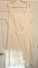 A New Day Women's White Sleeveless Long A-Line Dress Size 18