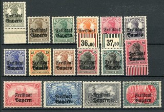 Bayern: Mi.Nr.136/51 postfrisch. Mi: 30