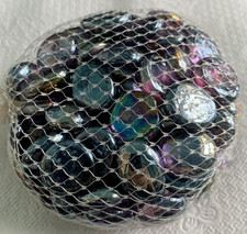 13.7 oz FLAT GLASS MARBLES PURPLE MIXTURE