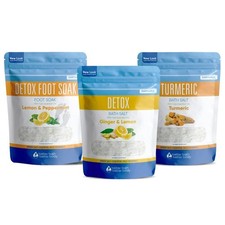 Detox Bath Bundle 3 Pack Detoxifying Soaks with Detox Foot Soak and Turmeri...