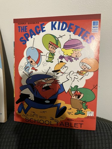 Vintage 1969 Hanna-Barbera School Tablets Unused 2 Space Kidettes 1 Muttley RARE - Picture 2 of 14