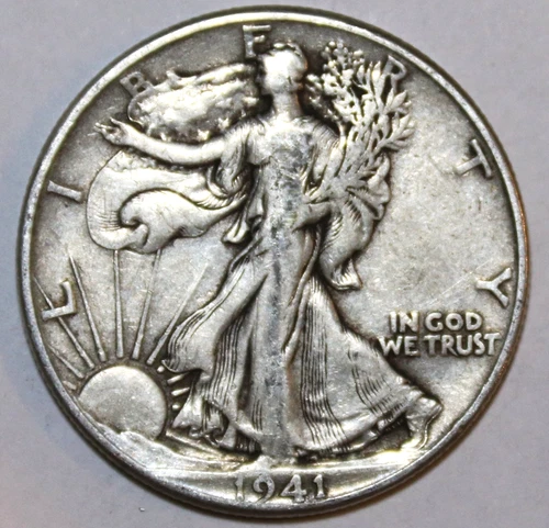 1941-P Walking Liberty Half Dollar - Very Fine/Extra Fine - #0528EC