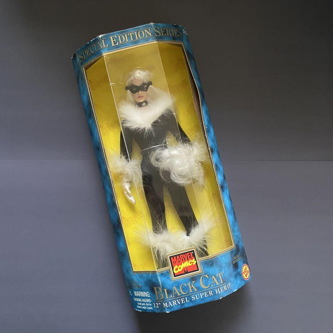 90sデッドストック ブラックキャット12インチフィギュア ヴィンテージ Deadstock 90s Toy Biz Marvel Black Cat 12