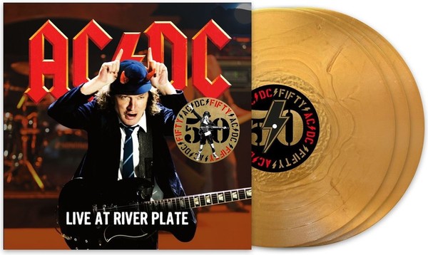 Vinile - Ac/Dc - Live At River Plate (50Th Anniversary) (Gold Vinyl) (3 Lp) - C-image