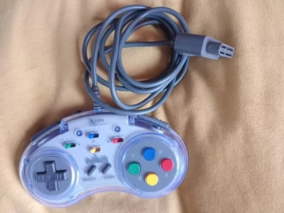 manette joypad SNES SUPER NINTENDO Access Line turbo auto slow - Photo 1/3
