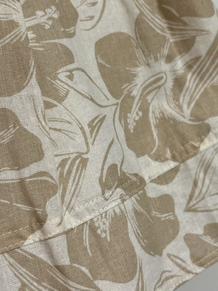 Vestido Tommy Bahama NUEVO SIN ETIQUETAS 3T para niños pequeños mezcla de lino beige marfil blanco floral Foto 2 de 4