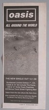 OASIS ALL AROUND THE WORLD 1997 ORIGINAL ADVERT 6 1/2" x 15 1/2" #