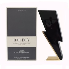 Carolina Herrera Bad Boy 3.4 oz EDT Spray for Men  As Shown 