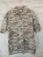 Vintage Pierre Cardin Hawaiian Button Up Shirt Men's L Beach Tropical Summer
