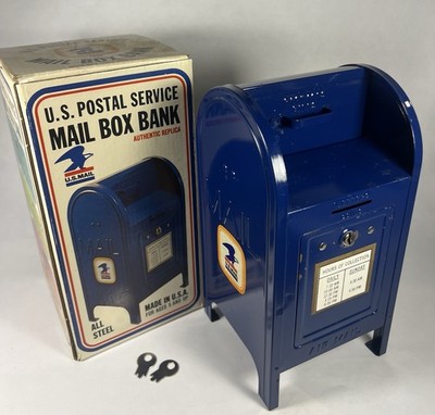 Vtg Brumberger US Postal Service Mail Box Bank - COMPLETE w/ Box
