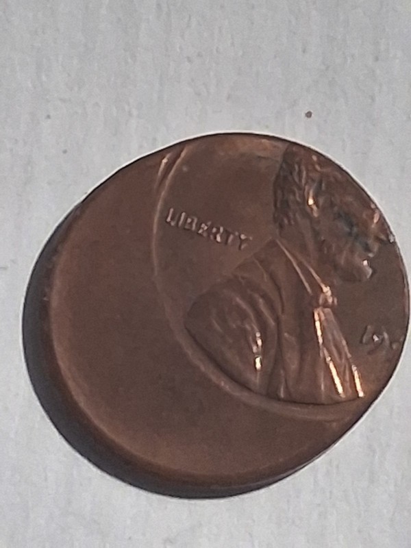 199? off center penny