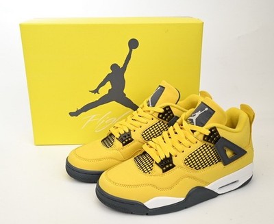 Jordan 4 Retro ''Tour Yellow'' Men's Mid Top Basketball Shoes