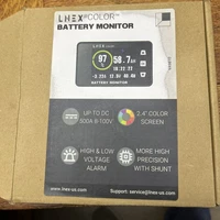 LNEX 500A Shunt Battery Monitor, 2.4" Color Screen RV Monitor 500A, Black VA9810