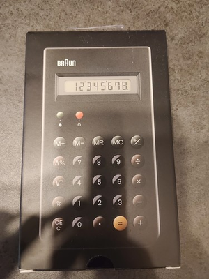 #ad BRAUN BNE001BK ET66 Calculator Black Dieter Rams Iconic NEW Sealed Japan $62.00