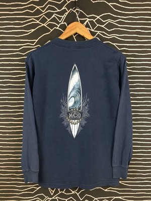 Vtg MCD More Core Division Surfboard Tribal Graphic Tee