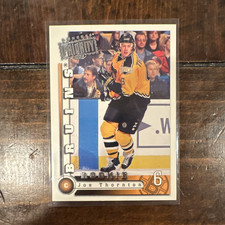 Donruss 1997-98 Priority Joe Thornton #173 Rookie Boston Bruins NHL Card. rookie card picture