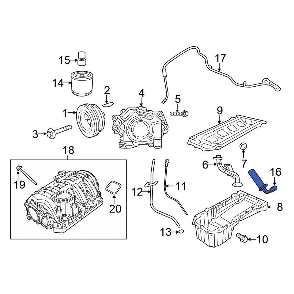 For Chrysler 300 2011-2023 Chrysler 5149022AC Engine Heater Foto 4 de 4