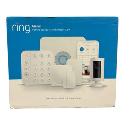 Ring Alarm Security Kit 9-Piece 2nd Gen w/ Indoor Cam White New Sealed