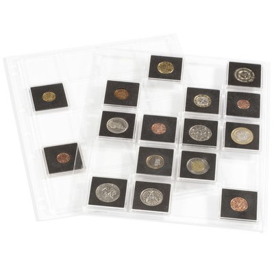 Pack of 2 Lighthouse Encap Clear Album Pages for Quadrum Square Coin Holders