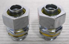 Hubbell Liquid Tight Straight Connector 1/2" Lot of 2 