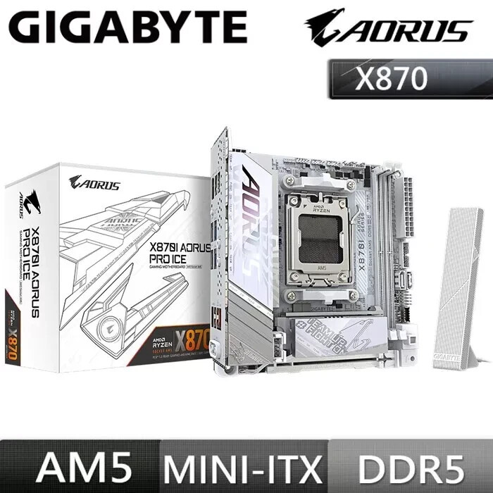 【Socket AM5】X870I AORUS PRO ICE マザーボード マザーボード(Socket AM5) X870E AORUS PRO ICE ［ATX］｜の通販