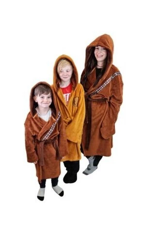 Kinder Star Wars Bademantel Unisex Jedi Chewbacca Neuheit Wrap Robe Nachtwäsche - Bild 2 von 2