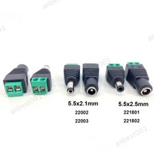 DC Female Male Connector 5.5 x 2.1MM 5.5 2.5MM 3.5 1.35MM Power Jack Plug cable