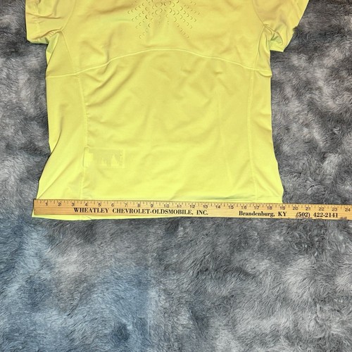 Polo donna Nike Golf Tour Performance Dri Fit 1/2 zip gialla taglia M usata in ottime condizioni - Foto 9 di 10