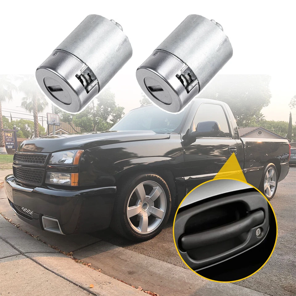 Door Lock Cylinder Set For 88-94 Chevy C1500 & K3500 GMC C1500 K2500 92-94 Yukon — 第 3/4 张图片