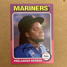 2024 Topps Heritage Prelander Berroa Rookie #424 Seattle Mariners Rookie Card