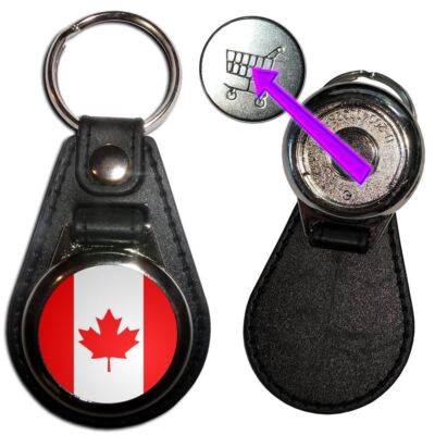 Schlüsselanhänger Kanada Flagge Medaillon versteckt £1/£1 Medaille (61 mm x 39 mm)