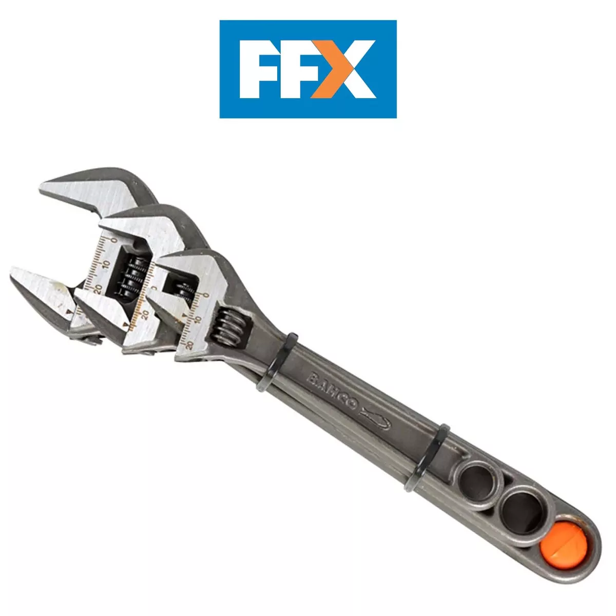 Bahco 8070 ADJ3 Adjustable Spanner Wrench Set 3 Piece 6