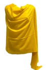Yellow Cashmere Shawl Pashmina Scarf Wrap Stole Women Wool Soft Fabric Yarn